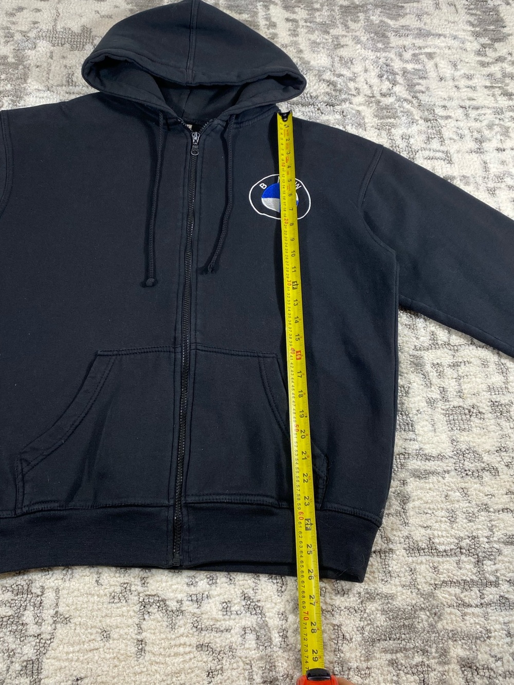 Y2k B&M Embroidered Zip-Up Hoodie - Picture 5 of 7